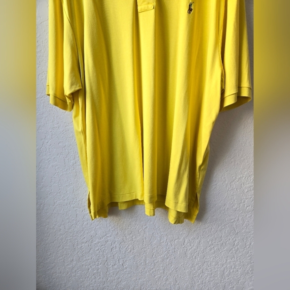 Polo Ralph Lauren Men’s Yellow Short Sleeve Polo Pima Cotton Size 3XB - Picture 7 of 7